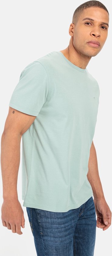 camel active Jersey T-shirt gemaakt van gecertificeerd organic cotton - Maat menswear-6XL - Groen