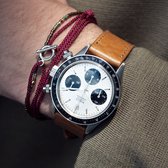 B&S Leren Horlogeband Luxury - Gilt Brown Tonal - 20mm