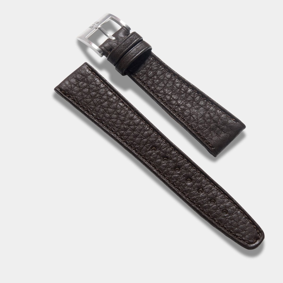 BS Leren Horlogeband Luxury - Taurillon Dark Brown Speedy - 20mm