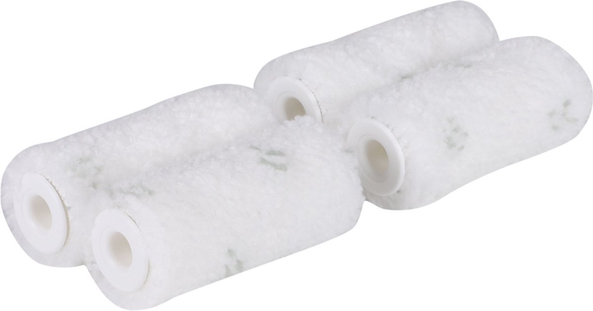 Copenhagen Pro microvezel aflakroller - 9 mm vacht - 12 cm - dubbel dik - (4 stuks)