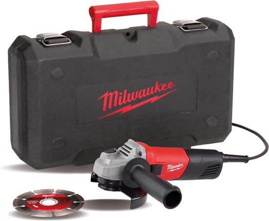 Milwaukee AG 800-115 E D-SET Haakse Slijper 115mm 800W in koffer - 4933451281