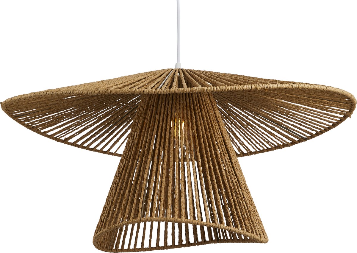 Lighto | Hanglamp Rotan Naturel Ø63 cm - Plafondlamp - Japandi Lamp - Eetkamer - Slaapkamer - Woonkamer - Eclipse
