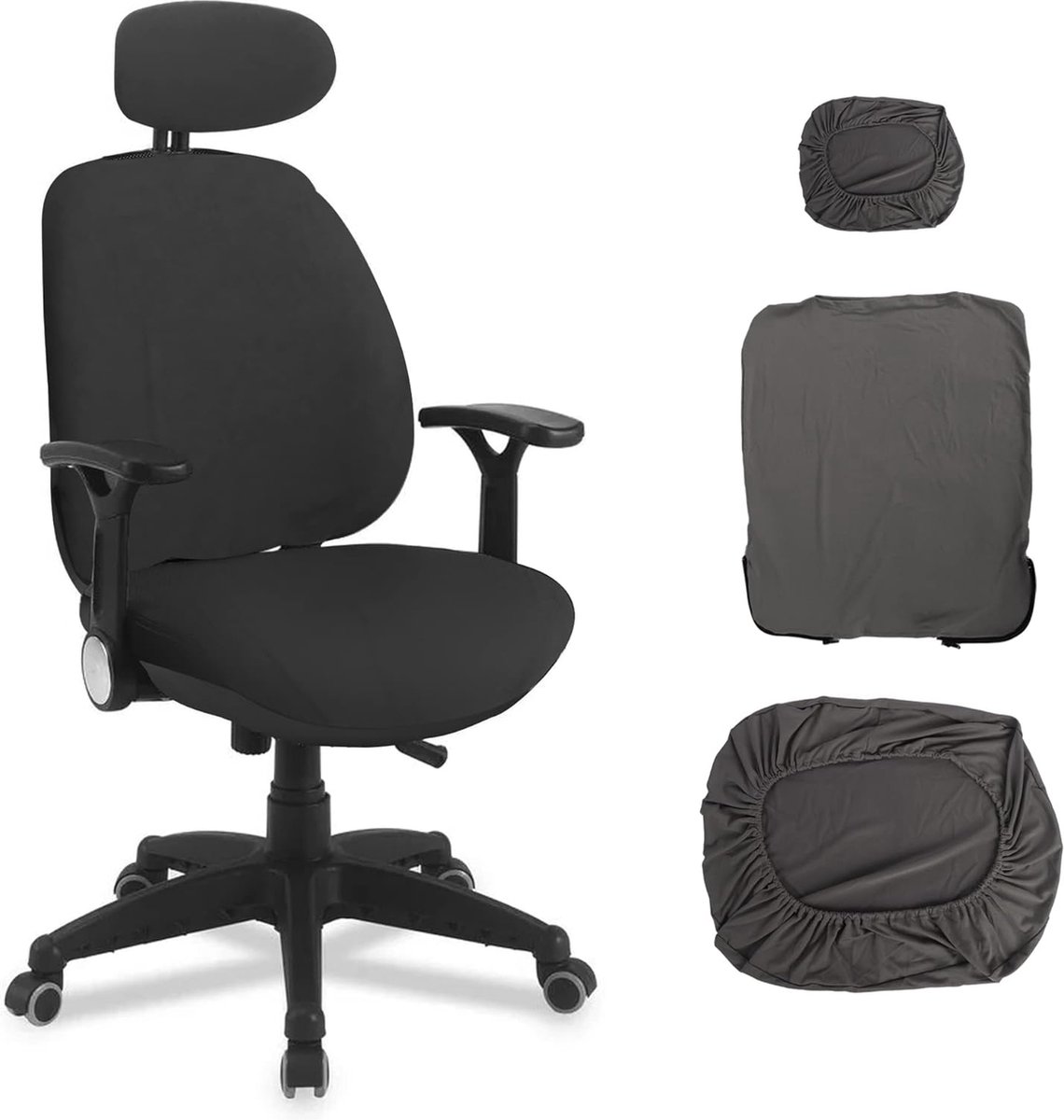 1 pièce) Housse simple pour chaise de gaming à domicile, housse universelle pour siège de jeu sur ordinateur, dossier et accoudoirs, housse élastiq | Leroy Merlin