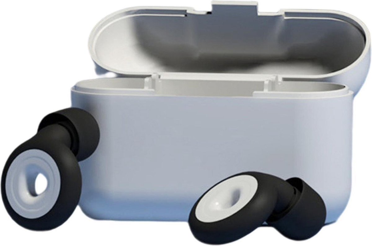 Goedkoopste EASSII Herbruikbare Oordoppen voor Slapen en Festivals - Partyplugs - Gehoorbescherming - Festival Oordopjes - Slaapoordoppen - Geluidsdemping Tot 26 dB - 3 Maten S/M/L - Zwart/Wit