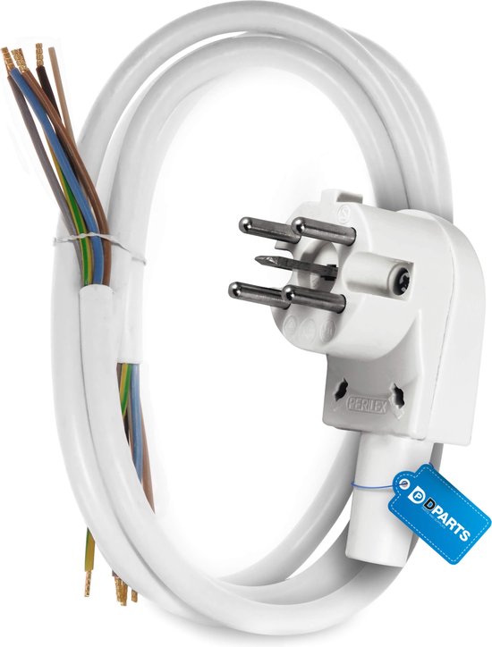 Dparts perilex kabel met stekker - 2,5 meter - 5x2.50mm - aansluitkabel snoer voor kookplaat