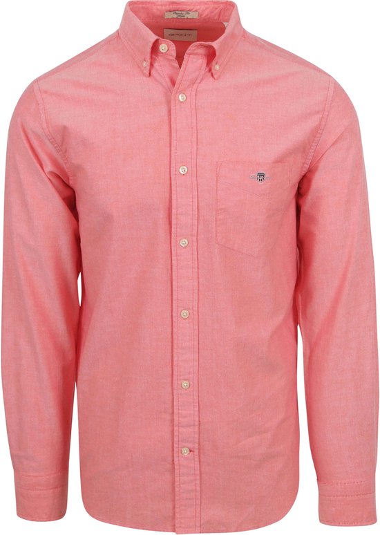 Gant - Casual Overhemd Oxford Roze - Heren - Maat XL - Regular-fit