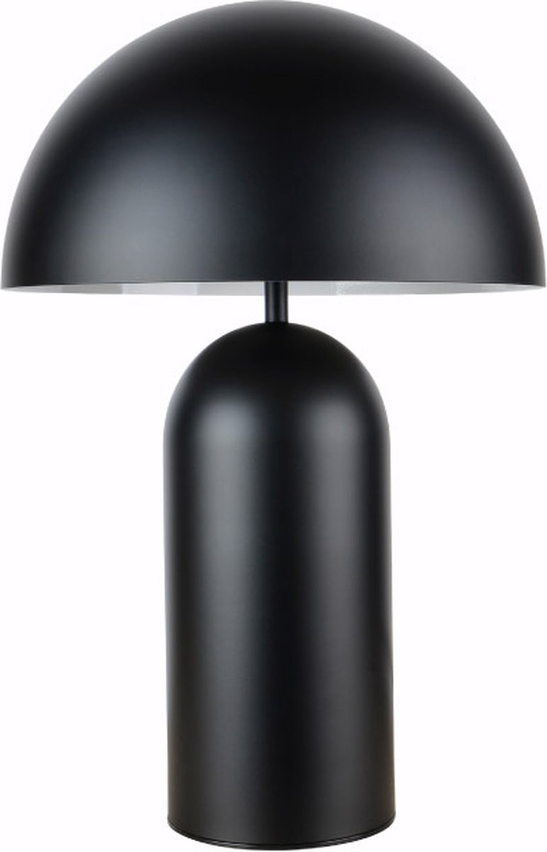 Tafellamp Best 25 Zwart/Wit - hoogte 37,5cm - excl. 2x E27 lichtbron - IP20 - snoerdimmer > lampen staand zwart wit | tafellamp zwart wit | tafellamp slaapkamer zwart wit | tafellamp woonkamer zwart wit | design lamp zwart wit | lamp modern zwart wit