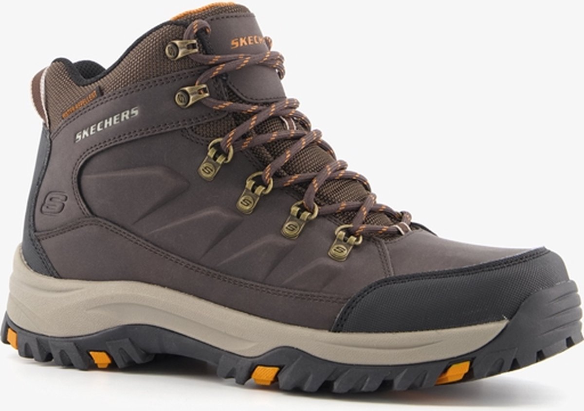 Skechers Relment Daggett leren wandelschoenen B – Extra comfort Memory Foam Bruin