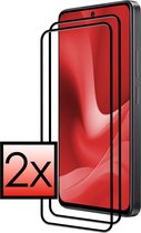 Screenprotector Geschikt voor OPPO A79 Screenprotector Tempered Glass Gehard Glas Full Cover - 2x