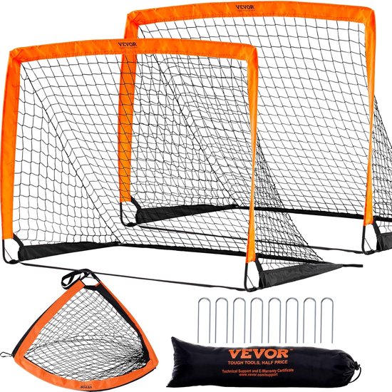 Foto: Oetbaldoel professionele voetbaldoel 2 stuks 1200 x 900 mm pop up outdoor voetbaldoel opvouwbaar draagbaar voetbaldoel hoogwaardige outdoor doelwand voor volwassenen en kinderen 