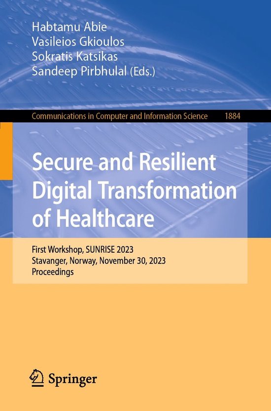 Springer Nature Proceedings Computer Science - Secure and Re ... - cover