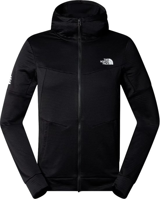 The north face mountain athletics full zip fleece hoodie in de kleur zwart.