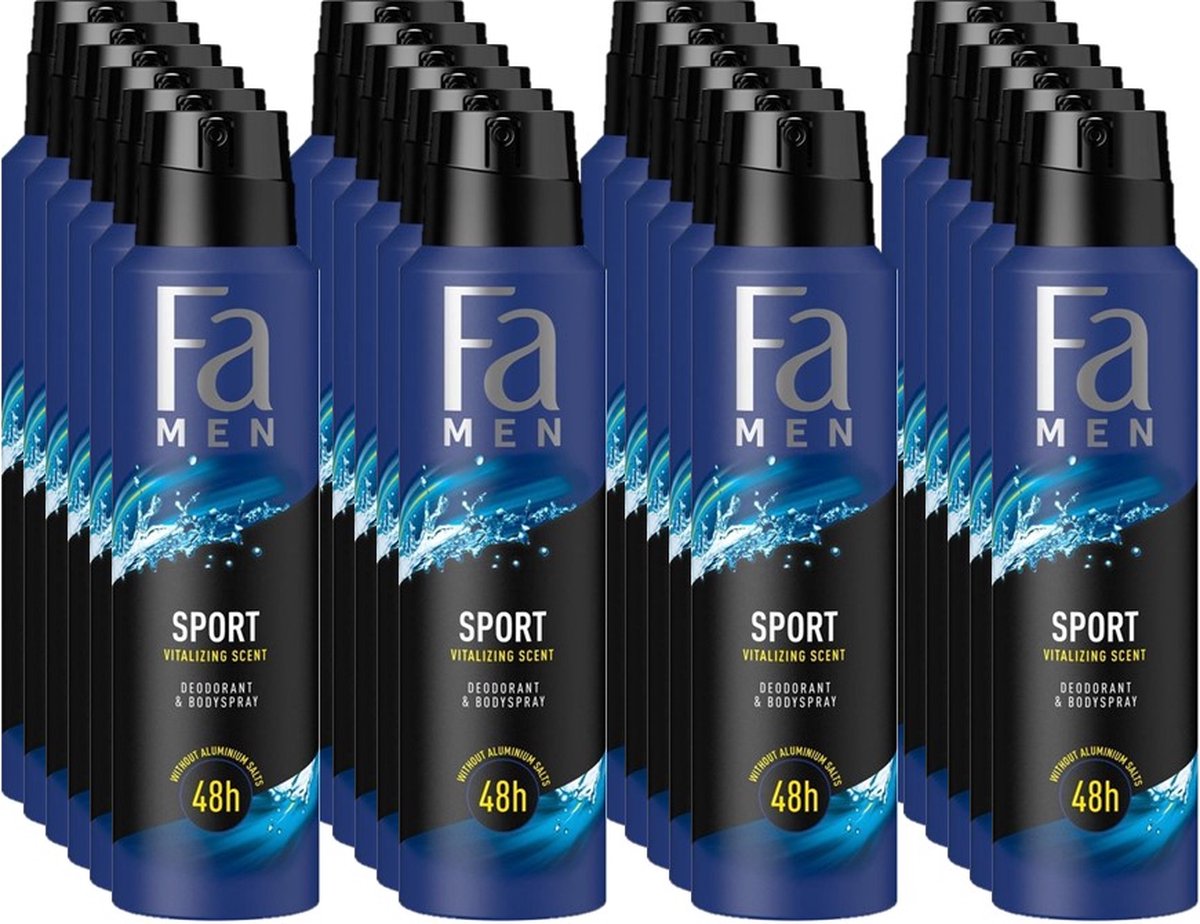Goedkoopste FA Deospray Sport Men - Voordeelverpakking 24 x 150 ml