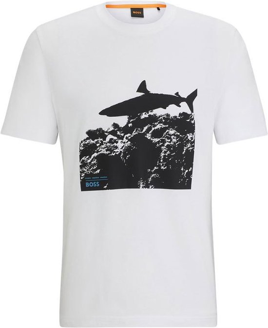 Boss Sea Horse 102466 T-shirt Met Korte Mouwen Wit L Man
