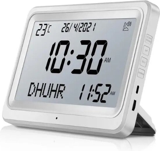 Digitale Azan Klok - Gedesklok - Athaan Klok (Nieuwste Versie) Incl Gratis Kabel
