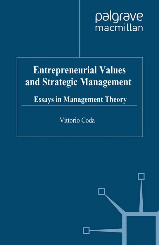 Bocconi on Management - Entrepreneurial Values and Strategic ... - cover