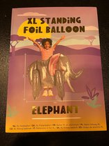 Olifant folie ballon | XL | Staande ballon | Feestje | 75cm x 100cm