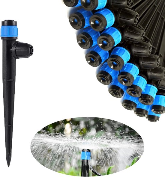Kit D'arrosage Goutte à Goutte Avec 50 émetteurs Réglables - Pour Jardin, Serre, Balcon