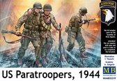 1:35 Master Box 35219 US Paratroopers 1944 Figures Plastic Modelbouwpakket