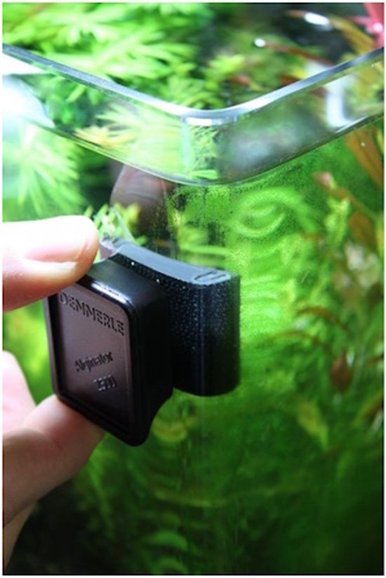 Dennerle nano alginator 2500 | Aquarium Algenmagneet | Ook geschikt voor ronde hoeken - Dennerle