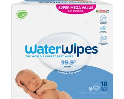 WaterWipes Billendoekjes Bio - 18 x 48 stuks - 864 doekjes