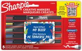 Sharpie Creative Brush Tip Markers 5 stuks - verfstiften - brush tip - 2196904