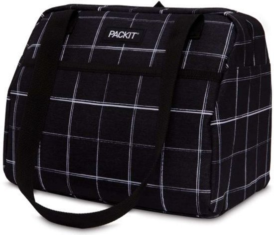 Pack It - Koeltas Hampton Grid - Polyester - Zwart van Pack It — afbeelding 3