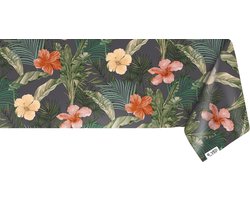 Raved Tafelzeil Jungle  140 cm x  240 cm - Geel - PVC - Afwasbaar