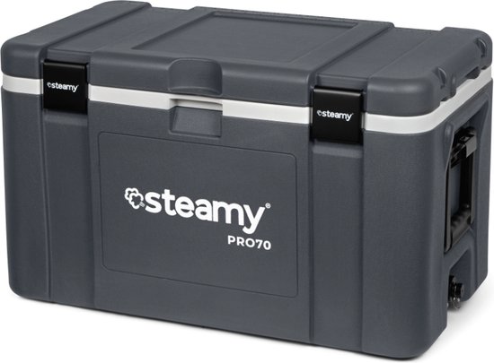 Steamy Pro 70 - Grote Koelbox - Extra goed geïsoleerd - 70 Liter - Grijs van Steamy — afbeelding 2