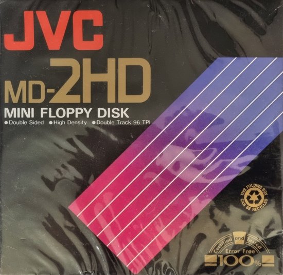 JVC MD-2HD 5,25 inch floppy disks, doos met 10 stuks 5,25" diskettes