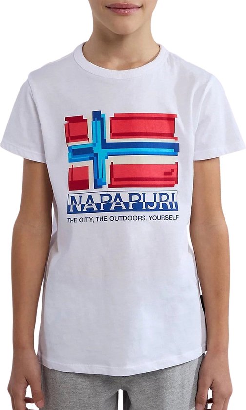 Napapijri Liard T-shirt Unisex - Maat 170 Size 16