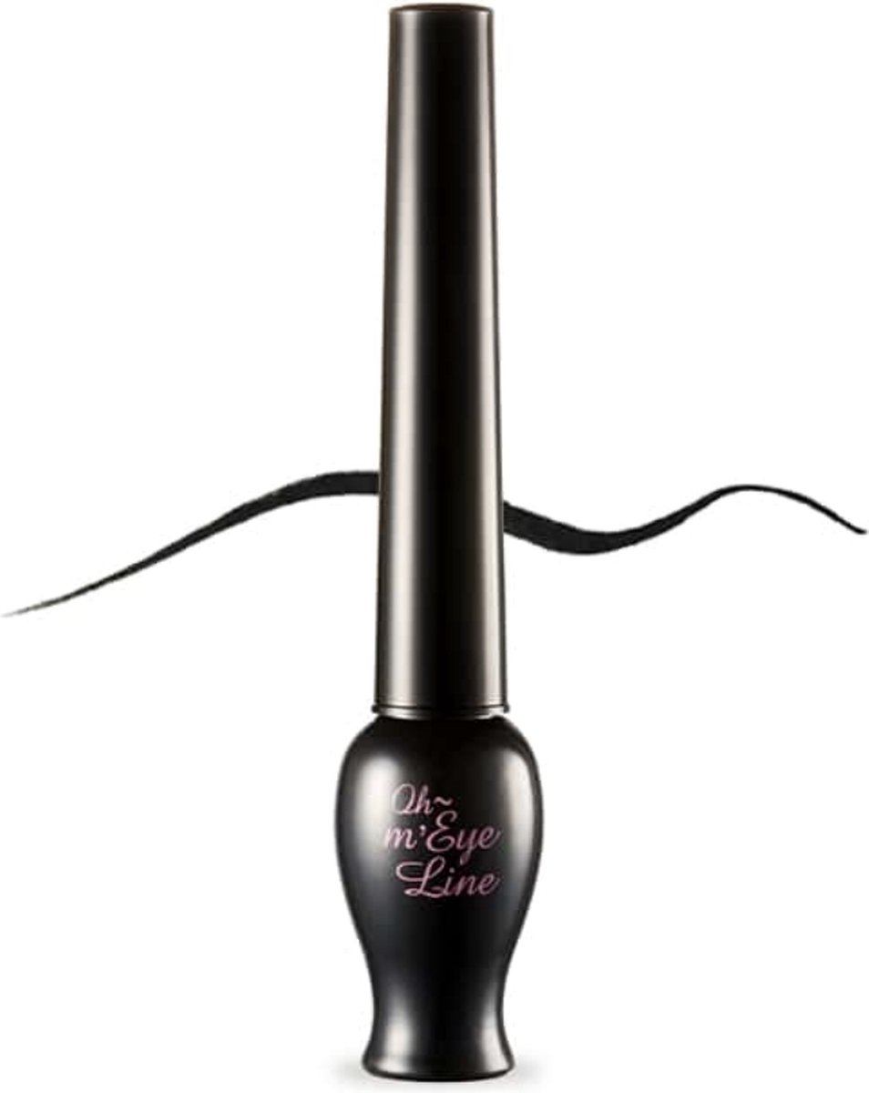 ETUDE HOUSE Etude Oh M'Eye Line Black Eyeliner #01 Zwart Clear Vivid Deep Color Light & Soft Texture Smudge Proof & Long Lasting Effect Defined Wing Liner Korean Cosmetics