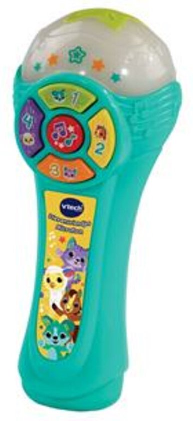 Foto: Vtech baby dierenvriendjes microfoon interactieve microfoon educatief baby speelgoed licht geluidseffecten vanaf 1 jaar