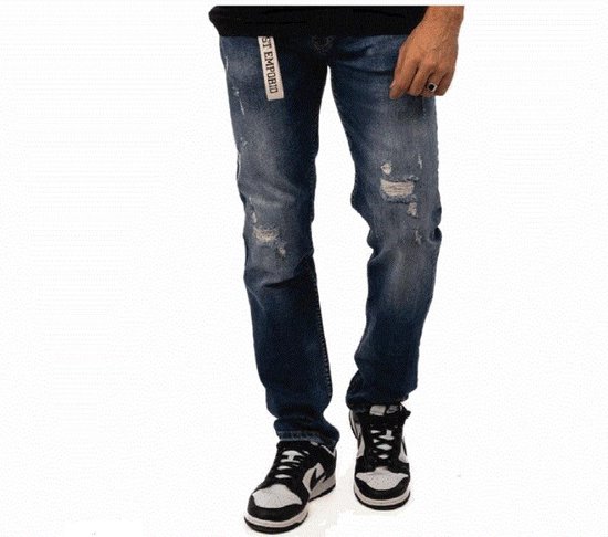 Emporio Jeans Homme Stone Bleu-Je- Tony-2024-Slimfit-Taille:W32XL34