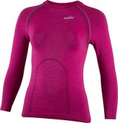 Nalini - Dames - Ondershirt Fietsen - Lange Mouwen - Thermo - Onderkleding Wielrennen - Roze - LADY MELANGE LS - XS