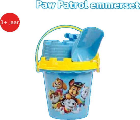 Emmer met uitloop hoogte 16 cm zandbak speelgoed - assorti