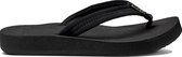 Reef Cushion Breezeblack/Black Dames Slippers - Zwart - Maat 42,5