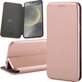 Hoesje geschikt voor Samsung Galaxy S24 Plus - Wallet Book Case Rosegoud