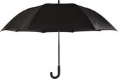 Discountershop Automatische Windproof Paraplu - Opvouwbaar met Beschermhoes - Zwart - 100cm Lengte - 130cm Diameter