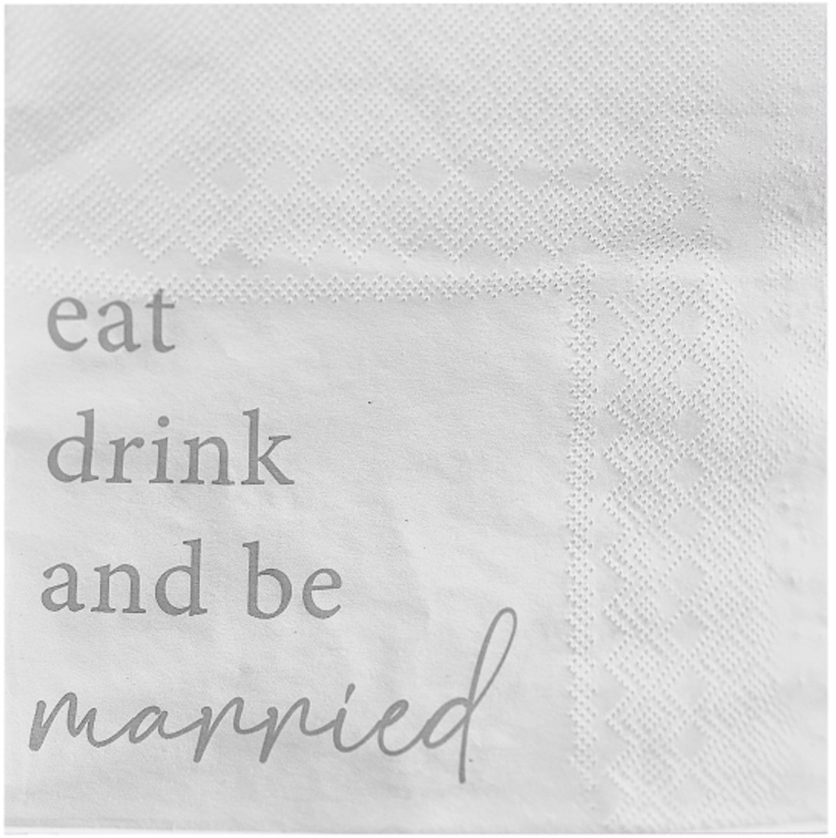 Ginger Ray - Servetten eat, drink and be married