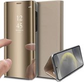 Coque adaptée à Samsung Galaxy S24 Plus - Mirror Book Case Or