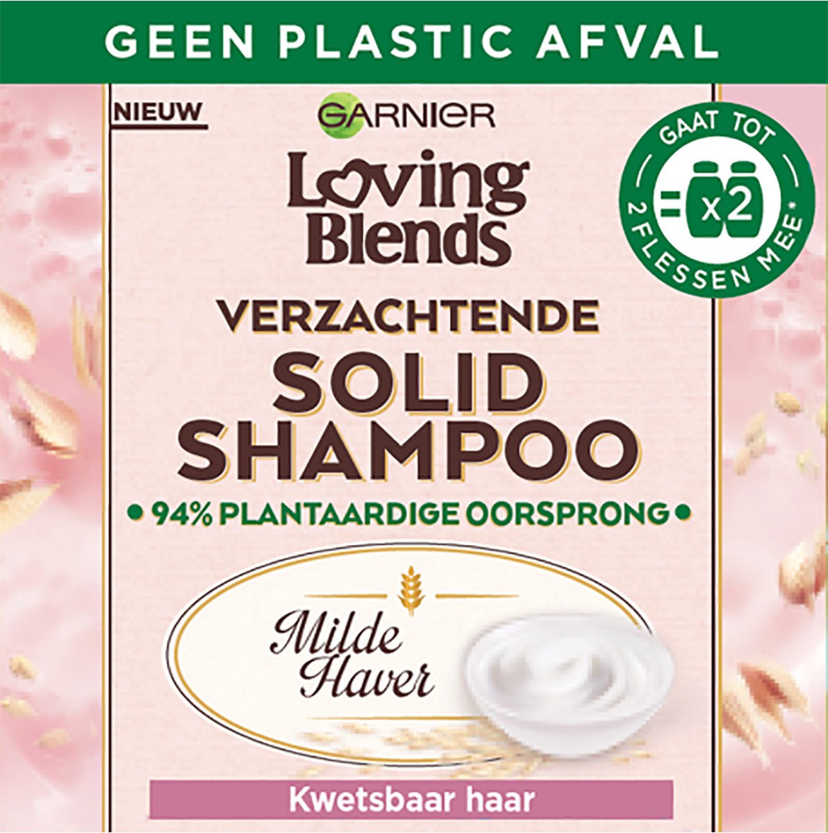 Garnier Loving Blends Milde Haver Verzachtende Solid Shampoo Bar - Kwetsbaar haar - 60g - Garnier