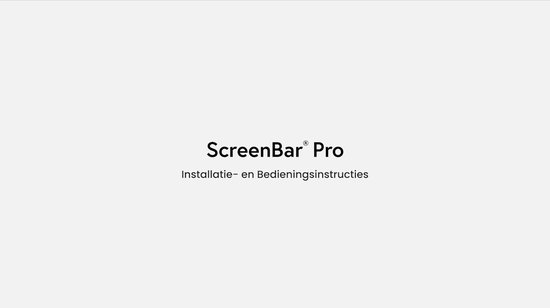 BenQ Screenbar Pro Monitor Lamp LED - Dimbare LED bureaulamp - Ook geschikt voor Curved Monitor - Klemlamp met Instelbare Kleur - USB-C Light Bar - 50cm - Zilverwit