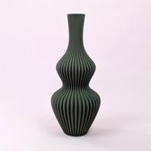 Dastium Home - Vaas Juliette - Mat Groen - 40 cm - Vaas voor zijden bloemen - Luxe vaas gemaakt van duurzaam kunststof