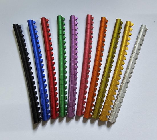 Foto: Aluminium vogelringen knijpringen voetringen 4 mm assortie 10x20 stuks 