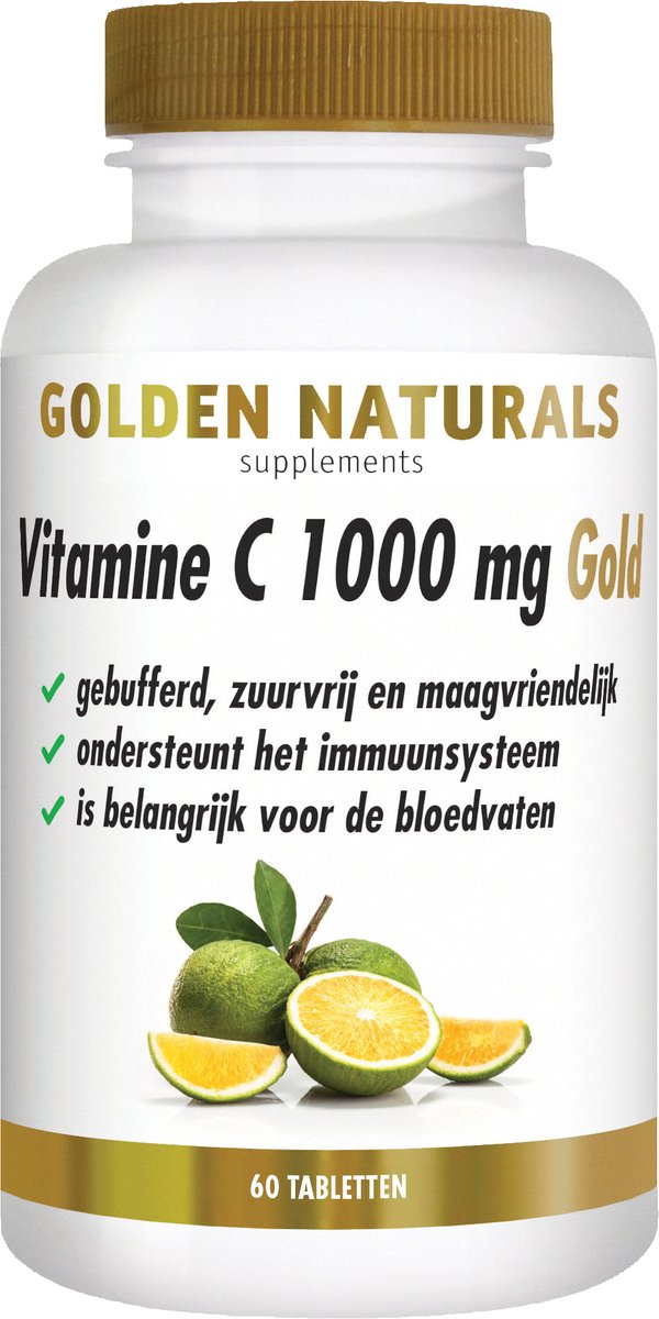 Goedkoopste Golden Naturals Vitamine C 1000mg Gold (60 veganistische tabletten