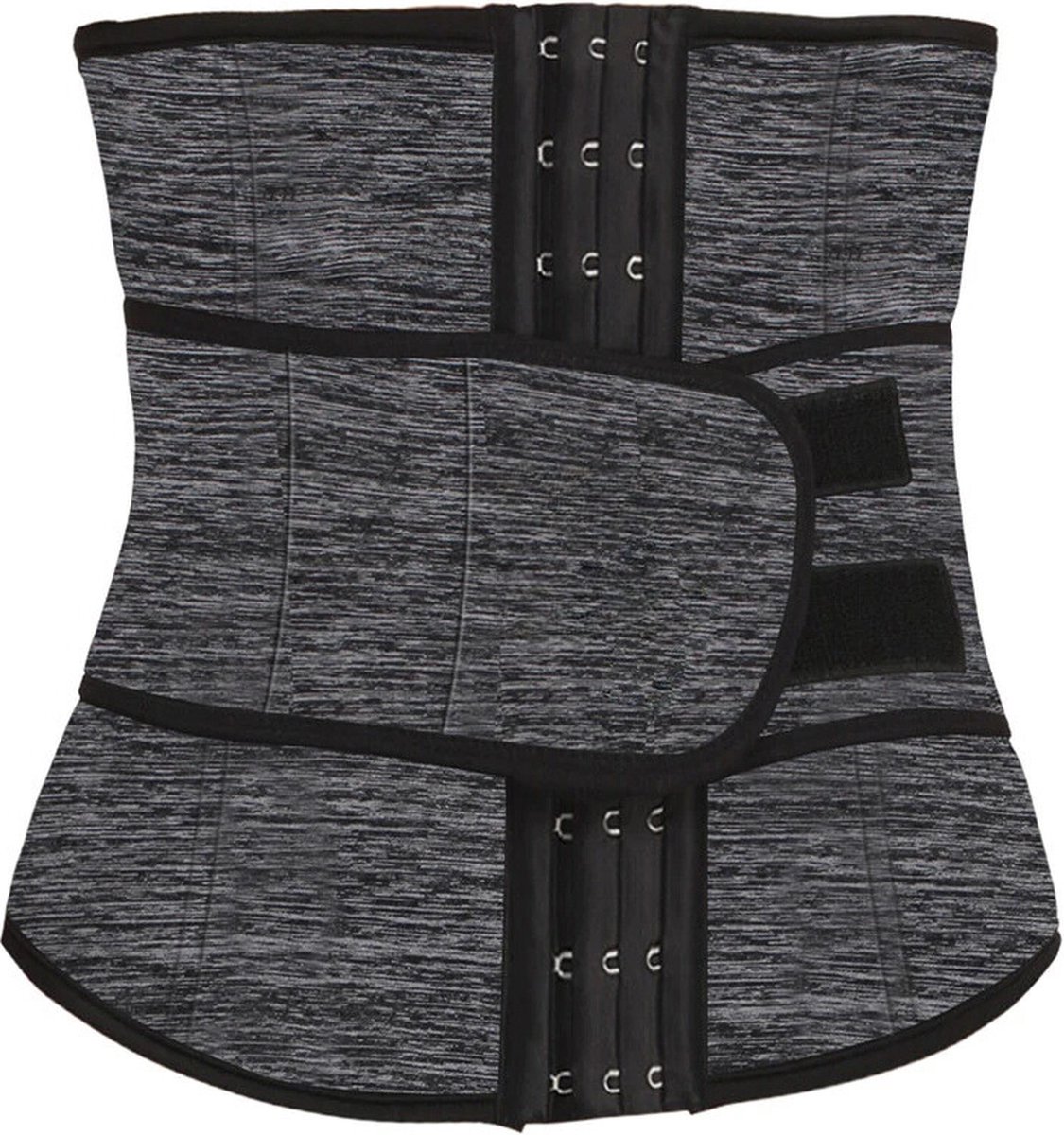 Goedkoopste Waist Trainer - Buikband voor Vermageren en Afvallen - Body Trimmer - Corset - Buikvet Verbranden - Buiktrainer Twister - Waist Shaper - Buikvet Verbranden Apparaat - 74-79 cm - Grijs - Voor Heren en Dames