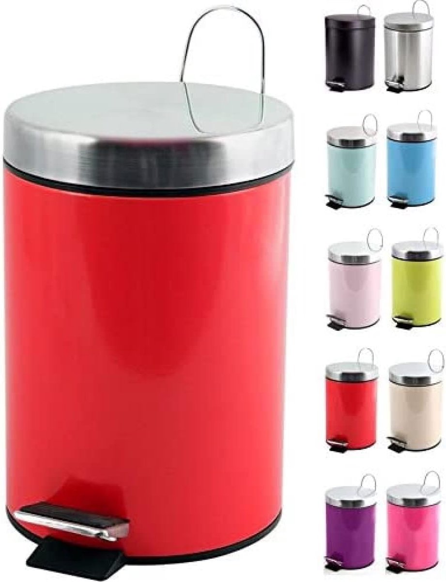 pedaalemmer, rood, 3 Liter