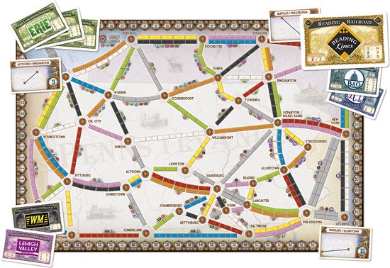 Days of Wonder - Ticket to Ride UK & Pennsylvania - Uitbreiding - Bordspel