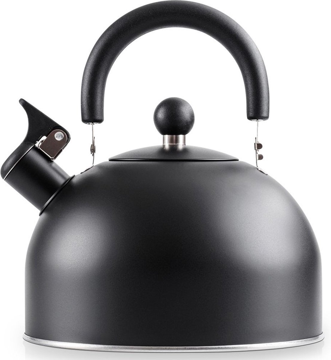 Fluitketel Edelstaal Zwart 3 l - Waterketel met Fluitje